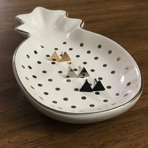 Set of 3 trendy triangle earrings